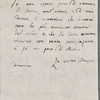 Autograph letter signed to Lord Byron, ?November-December 1819