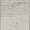 Autograph letter (draft) unsigned to Lord Byron, ?1-15 November 1819