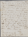 Autograph letter unsigned to Teresa Guiccioli, [circa November-December 1819]