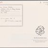 Autograph letter unsigned to Teresa Guiccioli, 9 December 1819