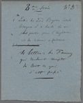 Autograph letter unsigned to Teresa Guiccioli, 19 December 1819