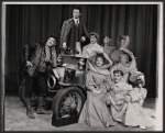 Keene Curtis, Ellis Rabb, Christine Pickles, Donald Moffat, Nancy Marchand and unidentified others in the 1964 Phoenix Theatre production of Man and Superman