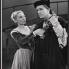 Olga Bellin and Paul Scofield in the stage production A Man for all Seasons
