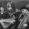 Albert Dekker, Carol Goodner, William Redfield and Thomas Gomez from the replacement cast of the stage production A Man for all Seasons