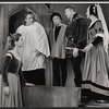 George Rose, Albert Dekker and unidentified others in the touring stage production A Man for all Seasons