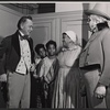 Franchot Tone [far left], Georgia Burke [second from right] and unidentified others in the stage production Mandingo