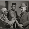 Georgia Burke, Rockne Tarkington and Duke Farley in the stage production Mandingo