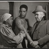 Georgia Burke, Rockne Tarkington and unidentified in the stage production Mandingo