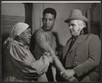 Georgia Burke, Rockne Tarkington and Duke Farley in the stage production Mandingo
