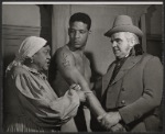Georgia Burke, Rockne Tarkington and unidentified in the stage production Mandingo