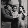 Dennis Hopper [back center], Rockne Tarkington [front right] and unidentified others in the stage production Mandingo