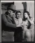 Dennis Hopper [back center], Rockne Tarkington [front right] and unidentified others in the stage production Mandingo