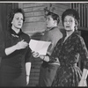 Ruth Kobart, Richard Cross and Franca Duval in rehearsal for the stage production Maria Golovin