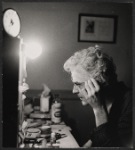 Hal Holbrook preparing to perform in Mark Twain Tonight! 1966