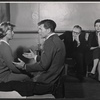 Barbara Bel Geddes, Barry Nelson, Joseph Anthony and Jean Kerr in rehearsal for the stage production Mary, Mary