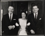 Tom Helmore, Teresa Wright and Scott McKay from the touring cast of the stage production Mary, Mary