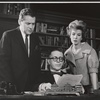 Scott McKay, Hiram Sherman and Julia Meade in the stage production Mary, Mary