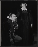 John Colicos and Irene Worth in the stage production Mary Stuart