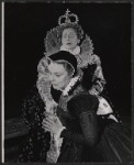 Eva Le Gallienne and Irene Worth in the stage production Mary Stuart