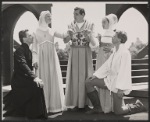 Philip Bosco, Mariette Hartley, Mark Lenard, Kathleen Widdoes and unidentified in the 1960 Central Park production of Measure for Measure