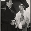 Philip Bosco, Kathleen Widdoes and unidentified in the 1960 Central Park production of Measure for Measure