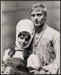 Barbara Baxley and Christopher Walken in the 1966 New York Shakespeare Festival production of Measure for Measure