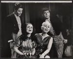 Ariel Furman, Susan Walters, Lillian Lux and Mike Burstyn in the stage production The Megilla of Itzhik Manger