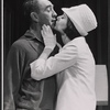 Macdonald Carey and unidentified in the stage production Memo