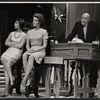 Pippa Scott, Fred Clark and unidentified [left] in the stage production Memo