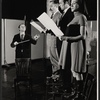 George Bartenieff, Fred Burrell, Olympia Dukakis and unidentified in the stage production The Memorandum