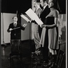 George Bartenieff, William Kiehl, Fred Burrell and Olympia Dukakis in the stage production The Memorandum