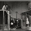 Jerry Lanning [left], Hal Robinson, Travis Hudson [center] and Alice Cannon [right] in the stage production Memphis Store-Bought Teeth