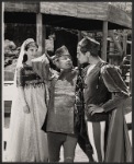 Jane McArthur, John Call and unidentified in the 1962 Central Park production of The Merchant of Venice