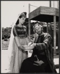 Jane McArthur and George C. Scott in the 1962 Central Park production of The Merchant of Venice