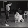 Nancy Wickwire and Larry Gates in rehearsal for the 1959 American Shakespeare Festival production of The Merry Wives of Windsor