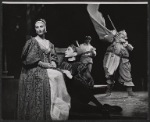 Nancy Marchand, Julian Miller, Larry Gates [right] and unidentified in the 1959 American Shakespeare Festival production of The Merry Wives of Windsor