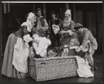 Nancy Marchand, Nancy Wickwire, Larry Gates, Julian Miller and unidentified others in the 1959 American Shakespeare Festival production of The Merry Wives of Windsor