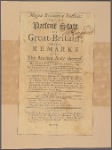 Magnae Britanniae Notitia: or, the Present State of Great-Britain; With diverse Remarks upon The Ancient State thereof. The 38th Edition of the South Part, called England; and the 17th of the North Part, called Scotland. To which is added, A General List 