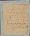 Letter to Thomas Harwood