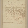 Letter to Benjamin Franklin, Philadelphia
