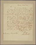 Letter to Benjamin Franklin, Philadelphia