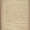 Letter to Gen. [Philip] Schuyler