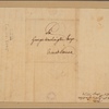 Letter to George Washington, Mount Vernon