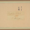 Letter to Gen. [Edward] Hand, Pittsburg