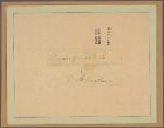 Letter to Gen. [Edward] Hand, Pittsburg