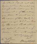 Letter to Tench Tilghman, Baltimore, Md.