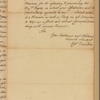 Letter to [the Governor of Massachusetts, William Shirley.]