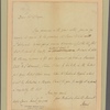 Letter to [Joshua Sharp, Lincoln's Inn.]
