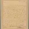 Letter to Gov. [Horatio] Sharpe