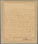 Letter to Gov. [Horatio] Sharpe